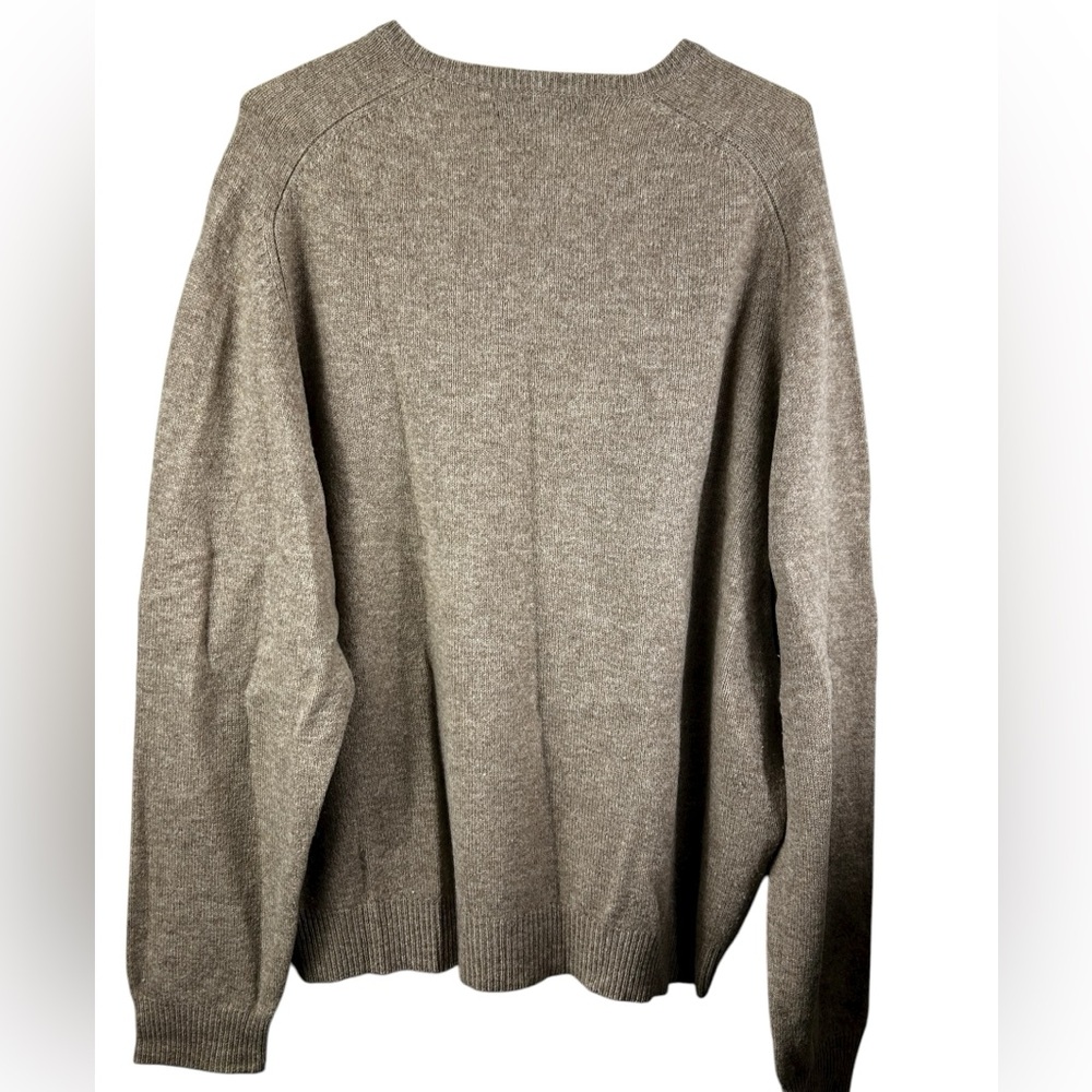 Polo Ralph Lauren Men's Lambswool V Neck Sweater Beige Size XXL - Picture 4 of 8
